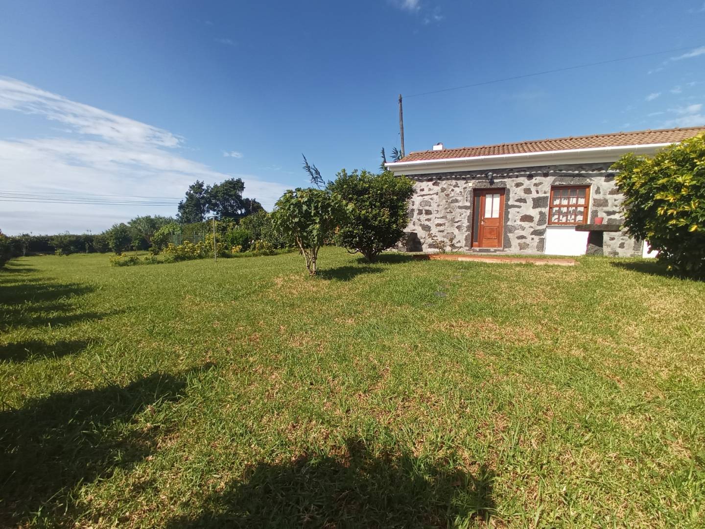 Stone house garden Faial