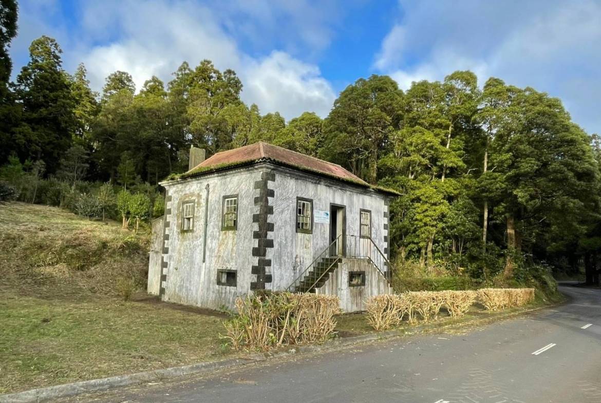 offgrid house forest Faial