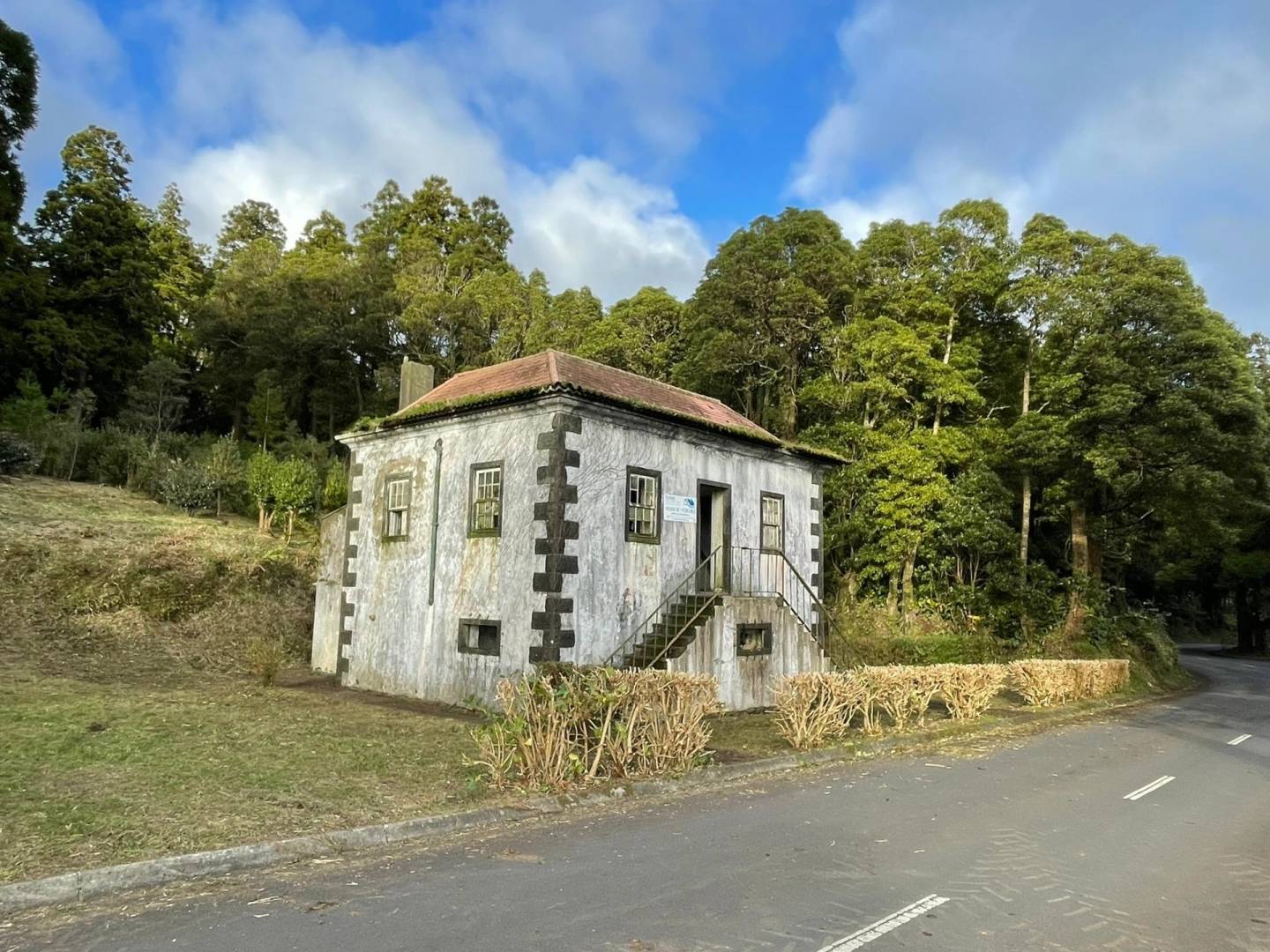 offgrid house forest Faial