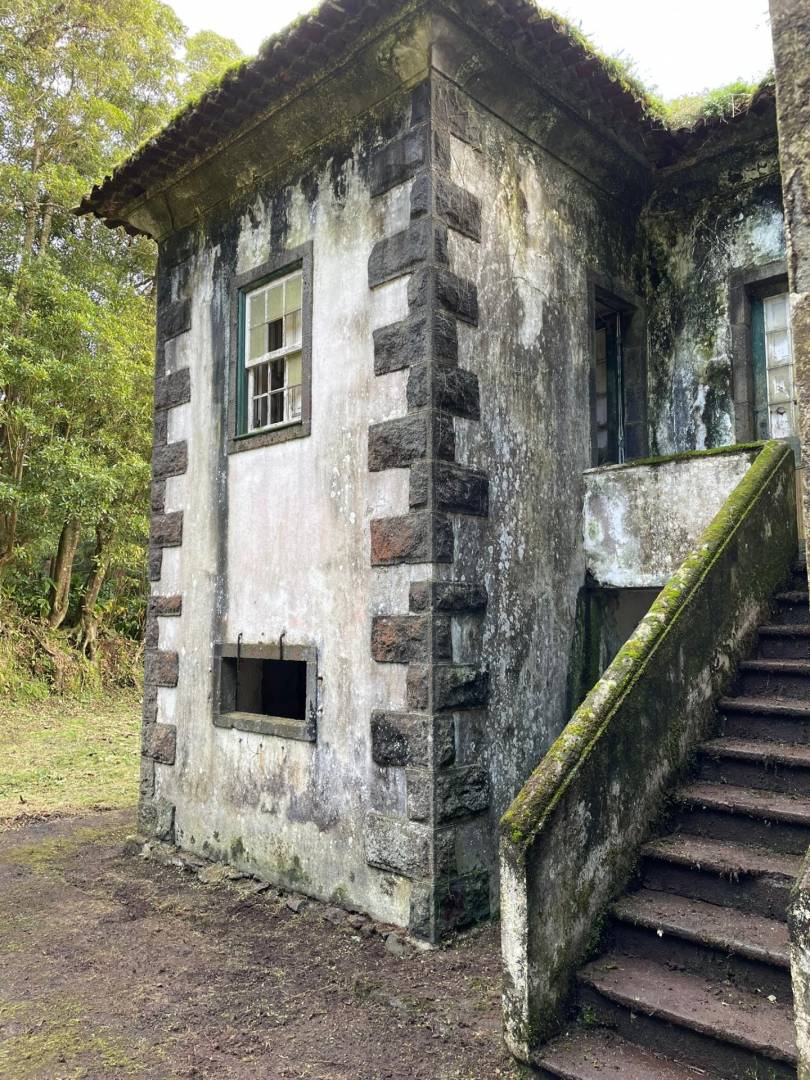 offgrid house forest Faial